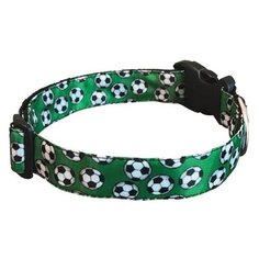 Ошейник Дизайн Футбол нейлон L многоразмерный 25мм 33-55 см PerseiLine быстросъёмный
