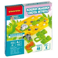 Игра настольная логическая с т. з. Bondibon "кошки- мышки. Охота играть