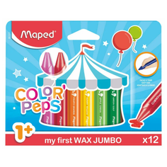 Мелки восковые "Color Peps Jumbo", 12 цветов Maped