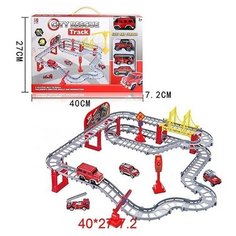 Автотрек Shantou с аксессуарами, с машинками