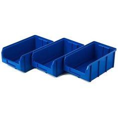 Пластиковый ящик Стелла-техник V-3-К3-синий