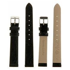 Ремешок для часов Ardi женский, 14 мм, натуральная кожа, черный