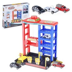 Парковка Oubaoloon 28х16х25,5 см, ручной подъемник, в коробке (P8388A-1)