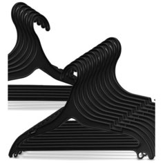 Вешалка- плечики для легкой одежды, 15 шт. Пластик. Черный. OPT030797WI Nesh