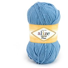 Alize Пряжа Alize Cotton Gold Plus (55% хлопок, 45% акрил) 100 гр, 200 м, 350 светло-голубой
