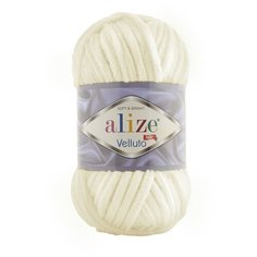 Alize Пряжа Alize Velluto (%100 микрополиэстер) 100 гр, 68 м, 62 кремовый