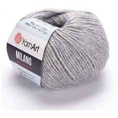YarnArt Пряжа YarnArt Milano (8% альпака, 20% шерсть, 8% вискоза, 64% акрил) 50 гр, 130 м, 867 серый