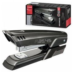 Степлер №24/6, 26/6 MAPED (Франция) "Advanced", металлический, до 25 листов, темно- серый, 354511