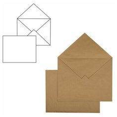 Конверты С3 (330х410 мм) крафт, без клея, 90 г/м2, комплект 300 шт., треугольный клапан, 142755 Ряжская печатная фабрика