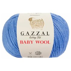 Пряжа Gazzal Baby Wool (813 голубой)