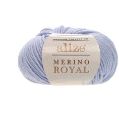 Alize Пряжа Alize Merino Royal (100% шерсть) 50 г 100 м, 480 светло-синий