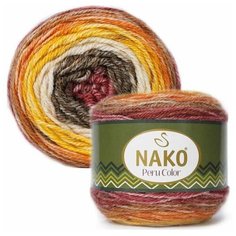 Nako Пряжа Nako Peru Color (25% Альпака, 25% Шерсть, 50% Премиум Акрил) 100 гр, 310 м, 32188
