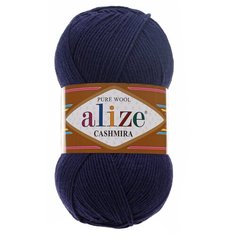 Alize Пряжа Alize Cashmira (100% шерсть) 100 гр, 300 м, 58 темно-синий