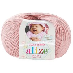 Alize Пряжа Alize Baby Wool (40% шерсть, 20% бамбук, 40 % акрил) 50 гр, 175 м, 161 пудра