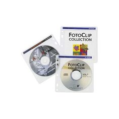 Конверт Hama на 2CD/DVD H-62611, белый