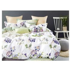 Постельное белье 1.5-спальное Cleo Satin de Luxe 671-SK, сатин, 2 наволочки 70 х 70 см, разноцветный