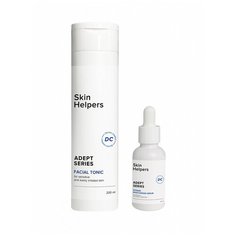 Набор Skin Helpers ADEPT: Тоник для лица, Интенсивно увлажняющая сыворотка- концентрат Botanix