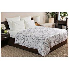 Покрывало стеганое "Ночь Нежна" из поплина; Верба 2; размер 150 х 215