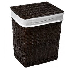 Корзина для белья WasserKRAFT Isar 46x35x55 WB-130- L с крышкой Коричневая
