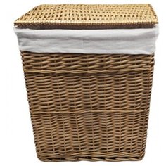 Корзина для белья WasserKRAFT Ammer 38x26x43 WB-370- M с крышкой Коричневая