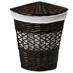 Корзина для белья WasserKRAFT Salm 40x40x57 WB-270- L с крышкой Коричневая