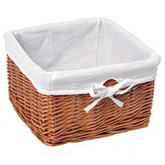 Корзина для белья WasserKRAFT Dinkel 25x25x16 WB-580- S Коричневая