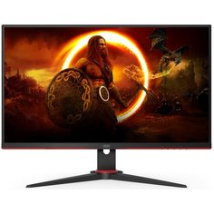 Монитор AOC 24G2SAE/BK 23.8", черный/красный