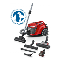 Пылесос Bosch BGS41ZOORU, красный