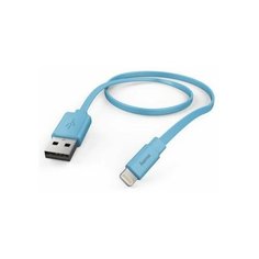 Кабель Hama Flat 00173646 USB (m)- Lightning (m), 1.2 м, синий, плоский