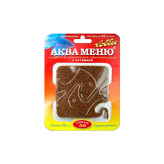 Корм ежедневный аква меню Униклик- 50, с артемией (дозатор для аквариумов до 50 л) (18 шт) Aquamenu