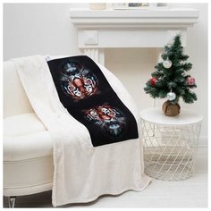 Этель Подушка- плед Этель "Tiger", подушка 40*40±3 см, плед 100*150 см 100%п/э, 280 г/м2