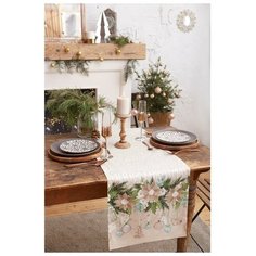 Этель Дорожка на стол "Beautiful Сhristmas" 40*147 см, 100% хл, саржа 190гр/м2
