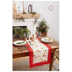 Этель Дорожка на стол Golden Christmas 40х147 см, 100% хл, саржа 190гр/м2