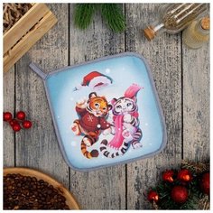 Этель Прихватка "Winter fun" 19х19 саржа,100% х/л, ватин 250г/м2