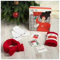 Этель Набор подарочный "Time to Relax" полотенце и акс