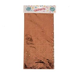 Скатерть "Голография" звёзды, 137х183 см, цвет розовое золото 6961083 Страна Карнавалия