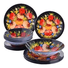 Набор стеклянной посуды 19 пр Loraine 30672 KSMB-30672
