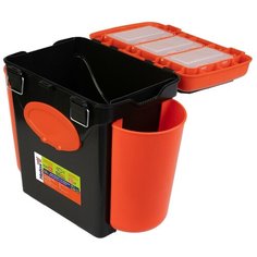 Ящик зимний FishBox односекционный (10л) оранжевый Helios