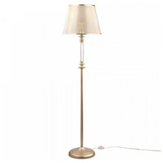 Торшер FREYA KSENIA FR2539FL-01G 1*40W E27 матовое золото/золотой
