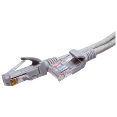 Патч- корд SUPRLAN U/UTP Cat.5e 4x2 26AWG (7x0.16mm) Cu LSZH серый 3м