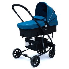 Коляска-трансформер Tomix Bloom 3 в 1, dark blue, black