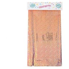 Скатерть "Голография" 137х183 см, цвет розовое золото 6961081 Страна Карнавалия