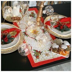 Этель Дорожка на стол «Этель: Новогодняя сказка», 30 ? 70 см, 100 % хлопок, саржа, 190 г/м?