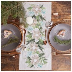 Этель Дорожка на стол "Этель" Beautiful Сhristmas 30х70 см, 100% хл, саржа 190 гр/м2