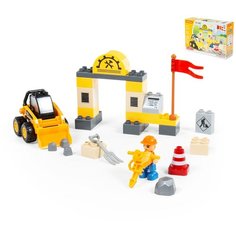 Конструктор Макси Строительная фирма, 36 элементов, в коробке Полесье