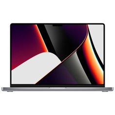 16.2" Ноутбук Apple Macbook Pro Late 2021 (3456×2234, Apple M1 Pro, RAM 16 ГБ, SSD 512 ГБ, Apple graphics 16-core), серый космос