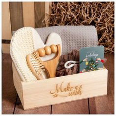 Этель Набор подарочный Этель Make a wish полотенце 70х140см и аксс (4 предм)