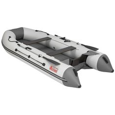 Лодка Алтай А380 белый/серый, надувное дно Тонар