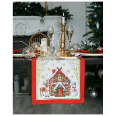 Этель Дорожка на стол «Этель: Новогодняя сказка», 40 ? 147 см, 100 % хлопок, саржа, 190 г/м?