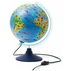 Интерактивный зоогеографический глобус с очками VR подсветка от сети, d=25 см Globen